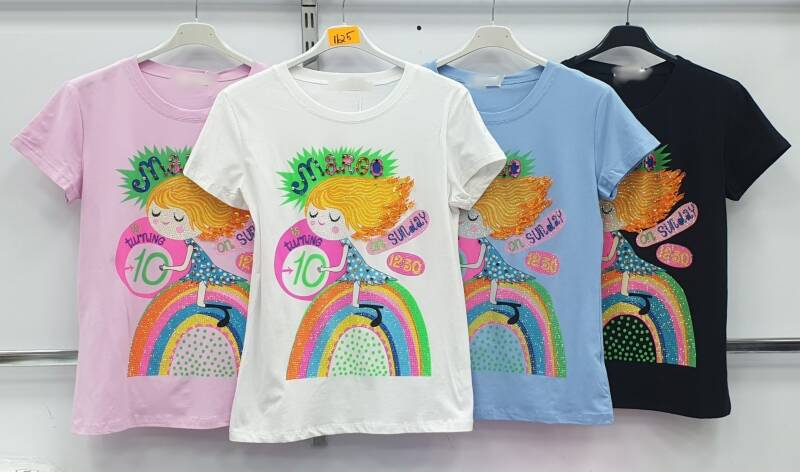 Bluzki damskie Roz M-2XL, Mix Kolor Paczka 12 szt 1